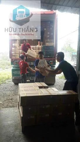 Hình ảnh thực tế đội ngũ bốc xếp tại Công Ty Hữu Thắng 