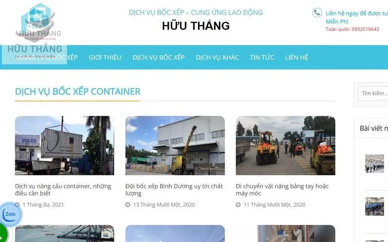 Vai trò quan trọng của dịch vụ bốc xếp Container