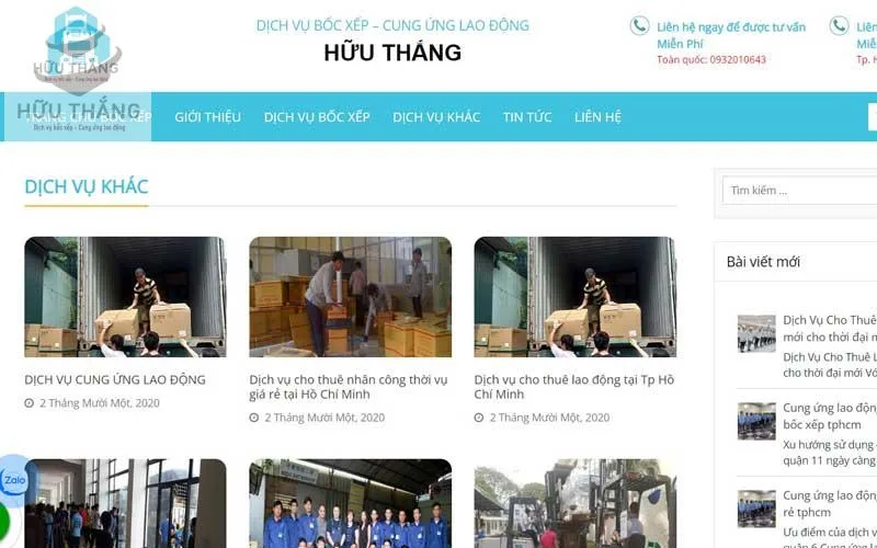 Một số dịch vụ nổi bật tại Hữu Thắng 