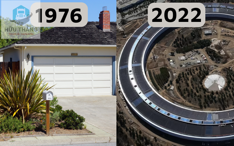 Văn phòng Apple trước và khi khi phát triển